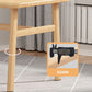 Contemporary Rectangular Wooden Dining Table with Stainless Steel Trestle Clearhalo 'Dining Tables & Seating' 'Dining Tables' 'dining_table' 'furn' 'furn_dining_table' 'Furniture' 'Kitchen & Dining Furniture' 1200x1200_afe0c8ca-2dbb-40fb-b7a2-d3027f88c954
