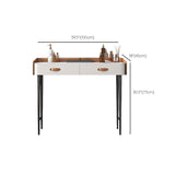 Tavolo da toeletta in legno in legno in legno massiccio in legno in legno massiccio top in pietra