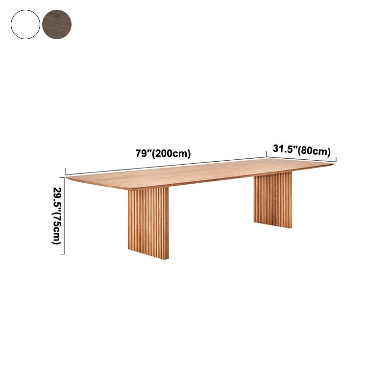 Solid Wood Contemporary Rectangular Table Wood Top Table for Kitchen and Dining Room Clearhalo ' dining_table' 'Dining Tables & Seating' 'Dining Tables' 'furn' 'furn_dining_table' 'Furniture' 'furniture_dining_table' 'Kitchen & Dining Furniture' 'kitchen&dining_furn' 'kitchen' 'kitchen_dining_table' 1200x1200_afe34049-82e6-45e3-a848-47763ed58fea