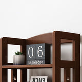 Bibliothèque en bois contemporaine Open Back Standard avec étagères avec étagères