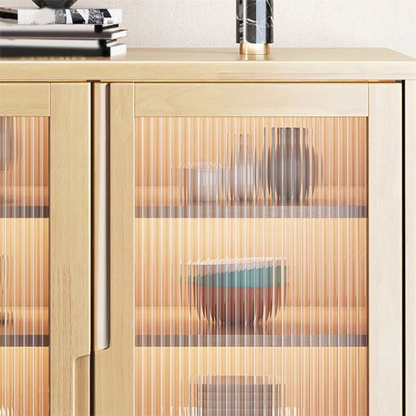 Table buffet en bois massif de style moderne.