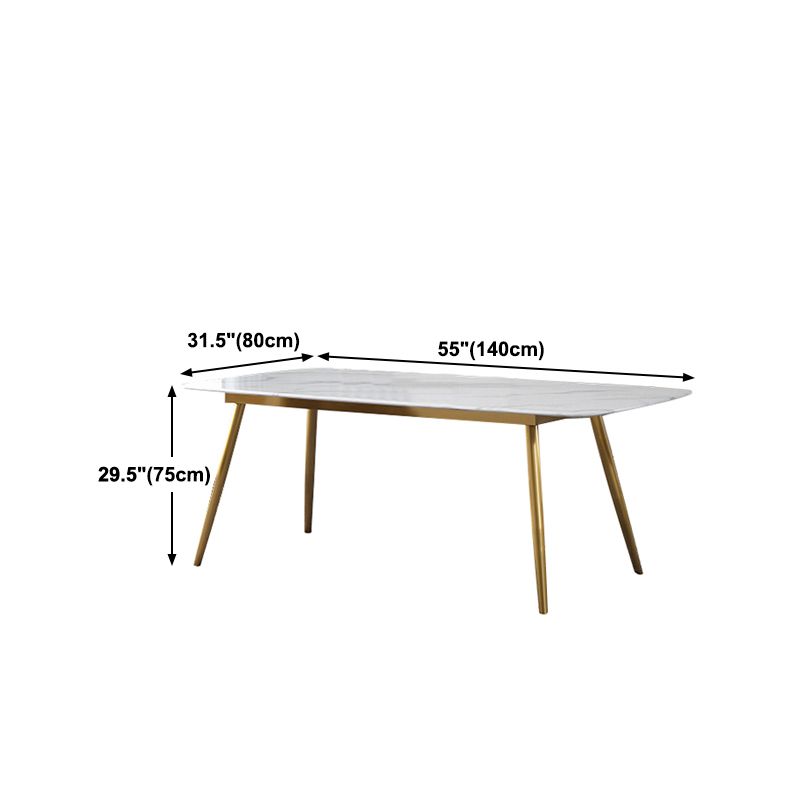 Modern 1/4/5/7 Pieces Furniture Sintered Stone Dining Set for Kitchen with Metal Legs Clearhalo 'Dining Room Sets' 'Dining Tables & Seating' 'dining_room_set' 'furn' 'furn_dining_room_set' 'Furniture' 'furniture_dining_room_set' 'Kitchen & Dining Furniture' 'kitchen&dining_furn' 'kitchen' 1200x1200_afe55fb1-026f-427f-a352-8afd20032c9b