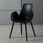 Modern Plastic Chair Parsons Chair with 4 Legs in Matte Finish for Home