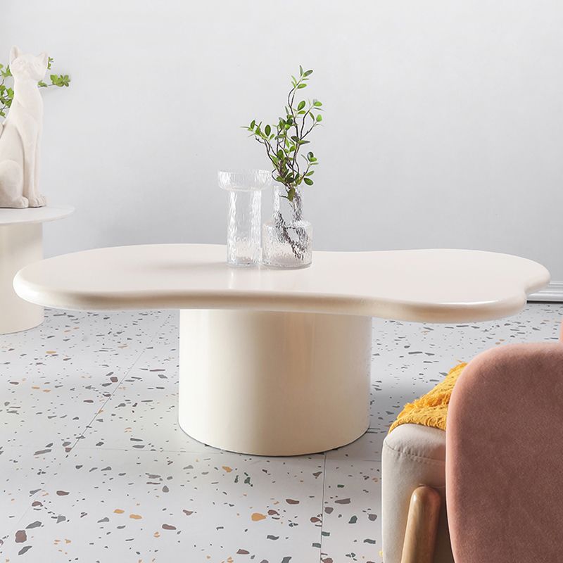 Tavolino da cocktail in stile scandinavo alto 15,75 "tavolino in legno massiccio