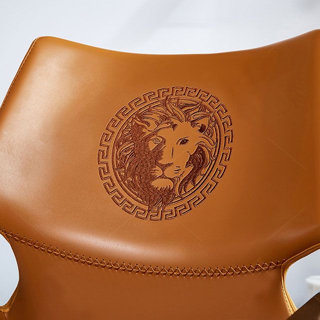 Faux Leather Dining Chairs Industrial Style Patio Dining Chair with Black Legs Clearhalo 'Dining Chairs' 'Dining Tables & Seating' 'dining_chair' 'furn' 'furn_dining_chair' 'Furniture' 'Kitchen & Dining Furniture' 1200x1200_afe982b0-92bf-4276-8bc6-e5effc7eb86a