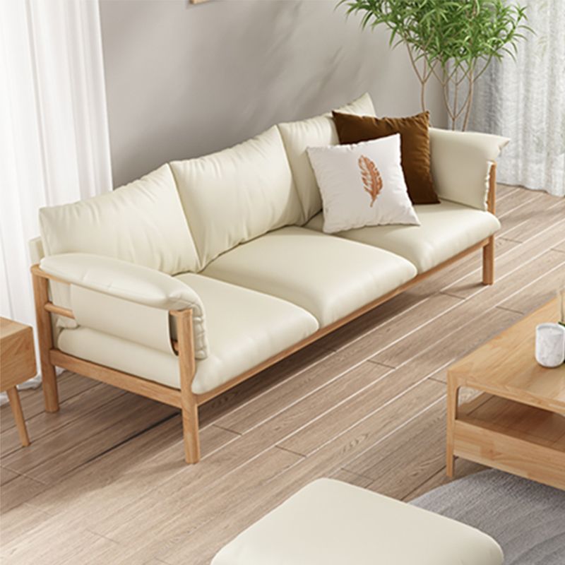 Faux Leather Stain Resistant Contemporary Standard Sofa Couch Clearhalo 'furn' 'furn_sofas' 'Furniture' 'Living Room Furniture' 'Sofa' 'sofas' 1200x1200_afeaab68-50f6-44a9-be1a-c6a5aa21d086