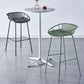 Nordic Backrest Counter Stool with Metal Base Plastic Armless Cafe Bar Chair with 4 Legs Clearhalo 'Bar Furniture' 'Bar Stools' 'bar_stools' 'furn' 'furn_bar_stools' 'Furniture' 'Kitchen & Dining Furniture' 1200x1200_afeaf138-6f75-4a21-a657-426aff94ab67