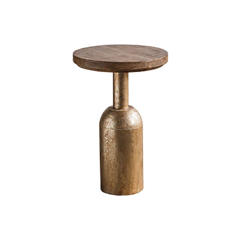 Tavolino in legno in legno di campagna francese tavolo da base di ferro in difficoltà