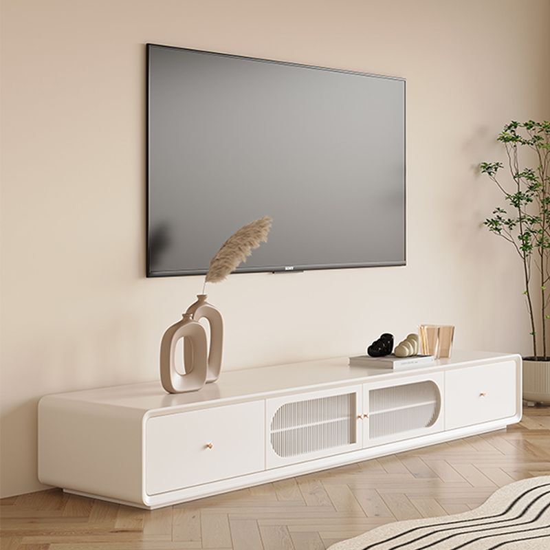 Console televisiva contemporanea supporto TV in legno con cassetti per soggiorno