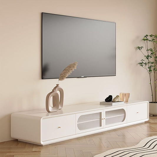 Console televisiva contemporanea supporto TV in legno con cassetti per soggiorno