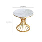 Contemporary Dining Table with Metal Pedestal Base White Top Table for Home Clearhalo 'Dining Tables & Seating' 'Dining Tables' 'dining_table' 'furn' 'furn_dining_table' 'Furniture' 'Kitchen & Dining Furniture' 1200x1200_afeca315-e7ba-440d-ad45-5b21cb9b3de0