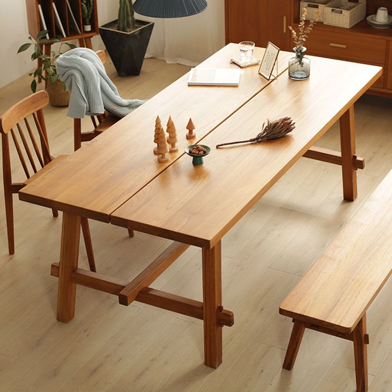 Simplicity Style Dining Table Rectangle Table for Home Kitchen Clearhalo 'Dining Tables & Seating' 'Dining Tables' 'dining_table' 'furn' 'furn_dining_table' 'Furniture' 'Kitchen & Dining Furniture' 1200x1200_afecc5e6-4e26-484a-9217-649cbb397d42