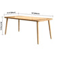 Rectangle 4 Legs Contemporary Dining Table Wood Color Fixed Table of Solid Wood Clearhalo ' dining_table' 'Dining Tables & Seating' 'Dining Tables' 'furn' 'furn_dining_table' 'Furniture' 'furniture_dining_table' 'Kitchen & Dining Furniture' 'kitchen&dining_furn' 'kitchen' 'kitchen_dining_table' 1200x1200_afee6930-8d3e-4104-93e3-7bb38faa4af2