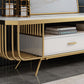 Contemporary TV Media Stand Open Storage TV Console with 2 Drawers Clearhalo 'furn' 'furn_tv_stands_entertainment_centers' 'Furniture' 'Living Room Furniture' 'TV Stands & Entertainment Centers' 'TV Stands & Media Storage Furniture' 'tv_stands_entertainment_centers' 1200x1200_afee9e8a-aa93-4438-a8f4-ea9dda6c36f3
