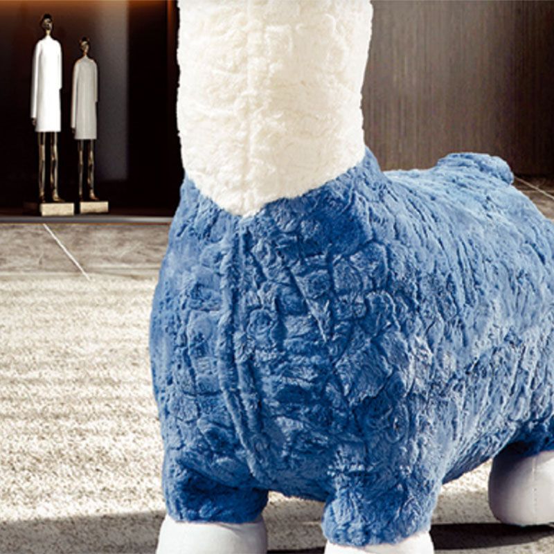 Plush Standard Stool Modern Simple Children's Alpaca Animal Stool Clearhalo 'furn' 'furn_ottomans_poufs' 'Furniture' 'Living Room Furniture' 'Ottomans & Poufs' 'ottomans_poufs' 1200x1200_aff2560e-51f1-42a9-9dc3-70d39d3d0e39