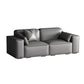 Faux Leather Modern Standard Sofa 37"W Square Arm Sofa Sofa Living Room Clearhalo 'furn' 'furn_sofas' 'Furniture' 'furniture_sofas' 'kitchen' 'kitchen_sofas' 'Living Room Furniture' 'Sofa' 'sofas' 1200x1200_aff272c6-092f-4ef1-b2eb-aca684579690