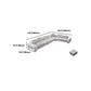 Modern Style Sectional Tufted Back Ramp Armrest White Storage Rack Sofa Clearhalo 'furn' 'furn_sectionals' 'Furniture' 'Living Room Furniture' 'Sectionals' 1200x1200_aff2c688-b31a-44c7-93ad-b8a0e985a070
