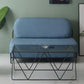 Table basse avec plateau en verre, moderne, Simple, rectangulaire, claire, avec cadre
