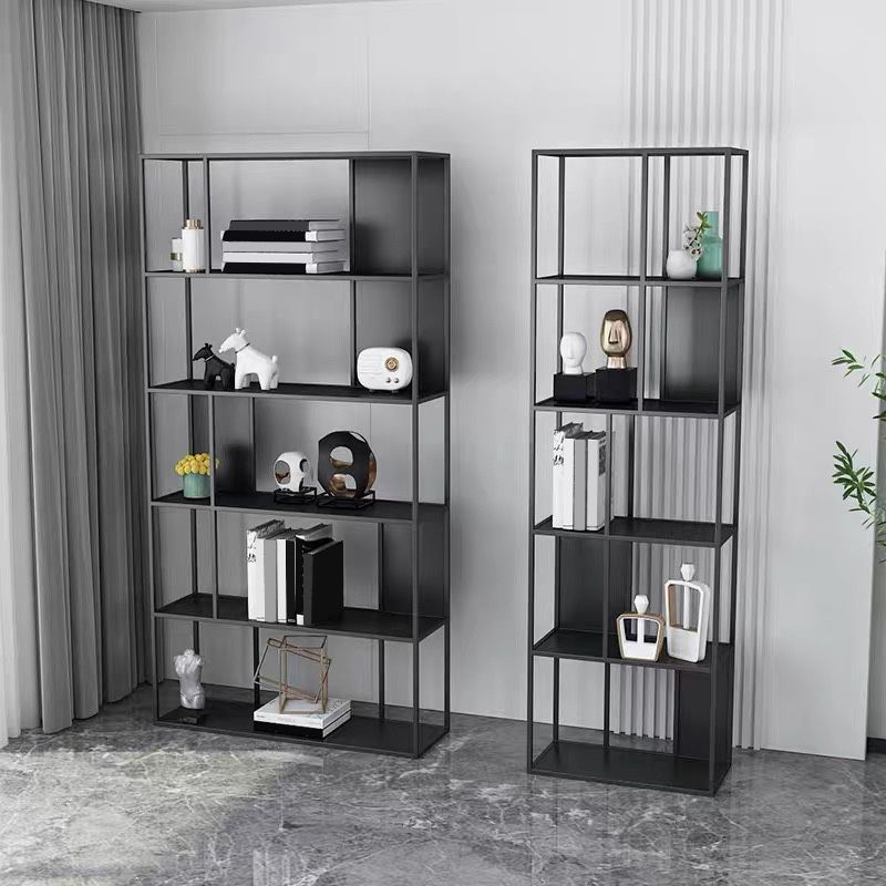 70.87"H Bookshelf Contemporary Style Open Back Bookcase for Home Office Clearhalo 'Bookcases' 'furn' 'furn_bookcases' 'Furniture' 'furniture_bookcases' 'Office Furniture' 1200x1200_aff3db32-d4d9-44c6-a8e9-c596ef614ed5