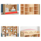 Scandinavian Natural Standard Bookshelf Pine Wood Vertical Bookcase Clearhalo 'Bookcases' 'furn' 'furn_bookcases' 'Furniture' 'furniture_bookcases' 'Office Furniture' 1200x1200_aff49cba-748f-4968-81c1-d8f53d9a038f