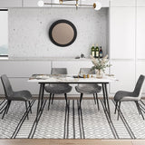 Industrial Style Rectangle Dining Site Table Stone Dining Room Home Furniture Clearhalo ' dining_table' 'Dining Tables & Seating' 'Dining Tables' 'furn' 'furn_dining_table' 'Furniture' 'furniture_dining_table' 'Kitchen & Dining Furniture' 'kitchen&dining_furn' 'kitchen' 'kitchen_dining_table' 1200x1200_aff90b78-03cb-41de-87f3-55dbd7c086f1