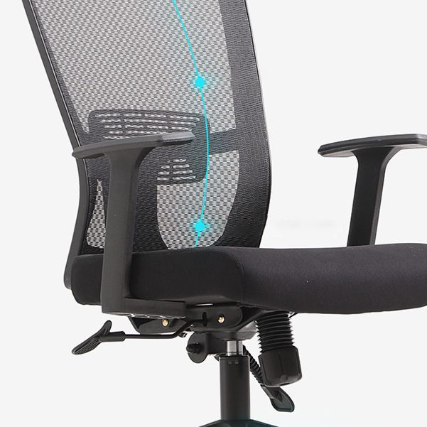 Modern High Back Office Chair Black Task Microfiber Arm Chair Clearhalo 'furn' 'furn_office_chair' 'Furniture' 'Office Chairs' 'Office Furniture' 'office_chair' 1200x1200_aff93364-8cbc-48a5-9737-c061764d2826