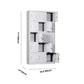 Contemporary Style Wardrobe Armoire Metal Non-Hanging Armoire with Locks