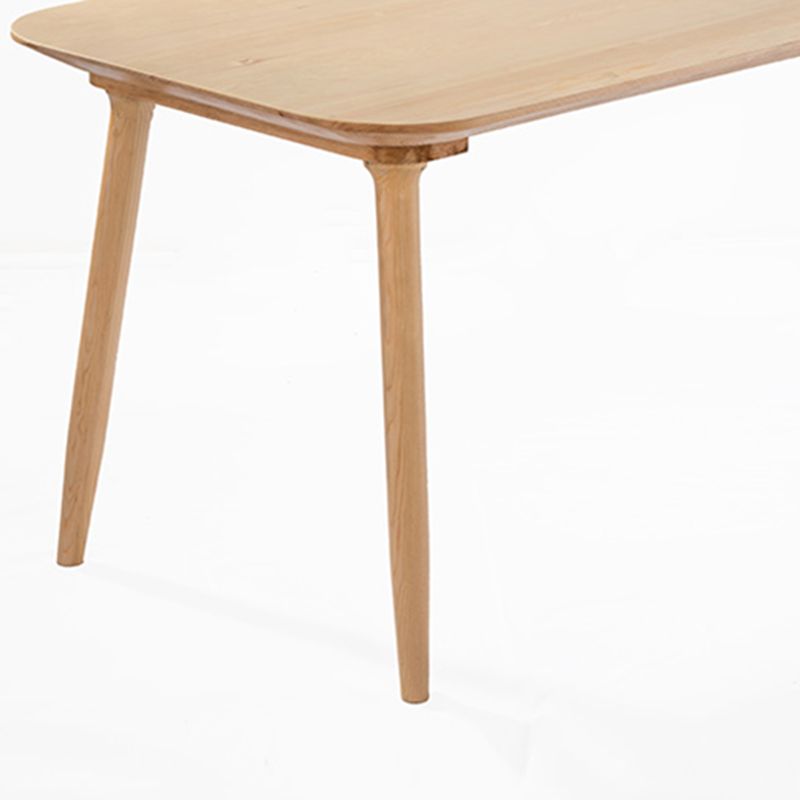 Rectangle 4 Legs Modern Style Dining Table Wood Color Fixed Table with Solid Wood Clearhalo ' dining_table' 'Dining Tables & Seating' 'Dining Tables' 'furn' 'furn_dining_table' 'Furniture' 'furniture_dining_table' 'Kitchen & Dining Furniture' 'kitchen&dining_furn' 'kitchen' 'kitchen_dining_table' 1200x1200_affbd9a1-2cb8-4aca-b2e4-be0d8bbc7b38