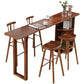 Contemporary Rectangle Bar Dining Table Wood Bar Height Table with Shelves Clearhalo 'Bar Furniture' 'Bar Tables' 'bar_tables' 'furn' 'furn_bar_tables' 'Furniture' 'furniture_bar_tables' 'Kitchen & Dining Furniture' 'kitchen&dining_furn' 'kitchen' 1200x1200_affc7827-0df9-46f2-b975-ba41863ae6c6