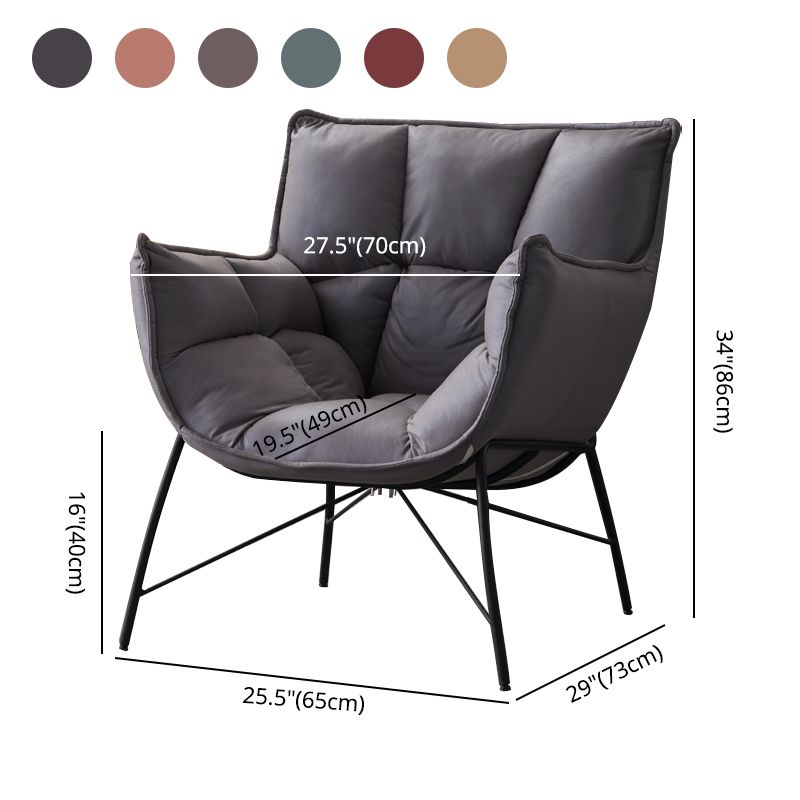 Modern Metal Indoor-Outdoor Chair Home Parsons Tufted Back Side Chair with Arm Clearhalo ' kitchen&dining_furn' 'Dining Chairs' 'Dining Tables & Seating' 'dining_chair' 'furn' 'furn_dining_chair' 'Furniture' 'furniture_dining_chair' 'Kitchen & Dining Furniture' 'kitchen' 1200x1200_affc84a9-5a04-4f45-b00a-943e47bccc5a