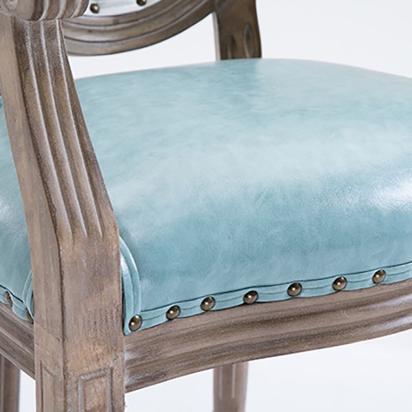 French Country Upholstered Armless Chair Home Solid Wood Dining Chair Clearhalo 'Dining Chairs' 'Dining Tables & Seating' 'dining_chair' 'furn' 'furn_dining_chair' 'Furniture' 'Kitchen & Dining Furniture' 1200x1200_affcf791-b93d-4ab0-9b91-0d62fbff4a3f