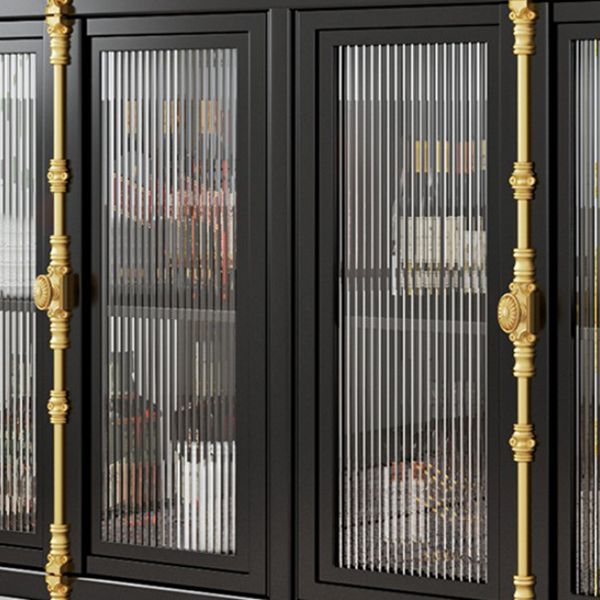 Porte di vetro da 36 "H cucina da cucina server di buffet per soggiorno