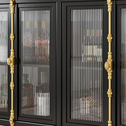 Porte di vetro da 36 "H cucina da cucina server di buffet per soggiorno