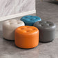 Simplicidad Pure Color Otomano Otomano Faux Faux Cuero Round Pouf Otoman