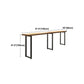 Modern Wood Pub Table with Rectangle Table Top Black Trestle Table with 42-inch Height Clearhalo 'Bar Furniture' 'Bar Tables' 'bar_tables' 'furn' 'furn_bar_tables' 'Furniture' 'furniture_bar_tables' 'Kitchen & Dining Furniture' 1200x1200_affe2d75-4cbb-4f1d-8b09-b40ab402a463