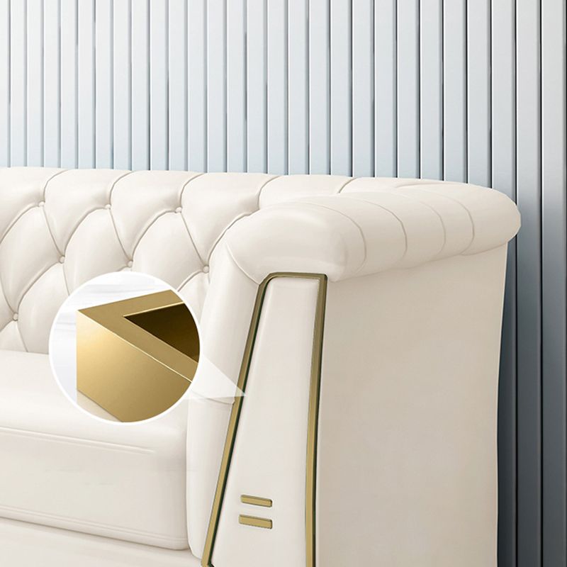 28,7 "H H 3 places en cuir faux en cuir tufté SANGE ARME POUR LE SOIR