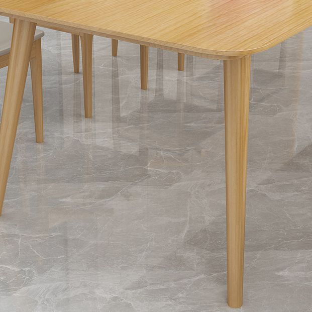 Rectangle 4 Legs Minimalist Table Wood Color Fixed Table of Solid Wood Clearhalo ' dining_table' 'Dining Tables & Seating' 'Dining Tables' 'furn' 'furn_dining_table' 'Furniture' 'furniture_dining_table' 'Kitchen & Dining Furniture' 'kitchen&dining_furn' 'kitchen' 'kitchen_dining_table' 1200x1200_b001feea-b1a7-418f-9eb5-837d66321b15