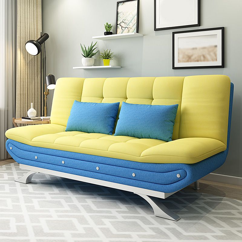 Linen Contemporary Sleeper with 2 Pillows Back for Living Room and Apartment Clearhalo 'furn' 'furn_sofas' 'Furniture' 'Living Room Furniture' 'Sofa' 'sofas' 1200x1200_b0023ae3-8760-43ff-92ed-3adaf7e32fc0