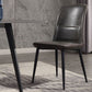 Scandinavian Style Leather Dining Chairs Solid Back Chair and 4 Black Finish Legs for Home Clearhalo ' kitchen&dining_furn' 'Dining Chairs' 'Dining Tables & Seating' 'dining_chair' 'furn' 'furn_dining_chair' 'Furniture' 'furniture_dining_chair' 'Kitchen & Dining Furniture' 'kitchen' 1200x1200_b0062e23-4afb-4dbb-b8a5-65ec924531ee