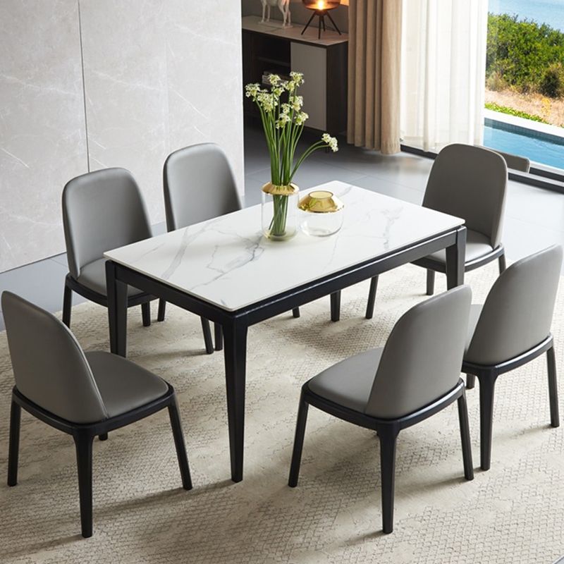 Sintered Stone Top Rectangle Table for Restaurant Kitchen Table with 4 Legs Clearhalo ' dining_table' 'Dining Tables & Seating' 'Dining Tables' 'furn' 'furn_dining_table' 'Furniture' 'furniture_dining_table' 'Kitchen & Dining Furniture' 'kitchen&dining_furn' 'kitchen' 'kitchen_dining_table' 1200x1200_b00823c8-abe0-422e-a42c-3ae1dc0aad79