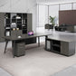 Contemporary Office Desk Black Cable Management Writing Desk Clearhalo 'furn' 'furn_office_desk' 'Furniture' 'Office Desks' 'Office Furniture' 'office_desk' 1200x1200_b008896a-694f-4cc4-ac64-b6c1a2e7901a