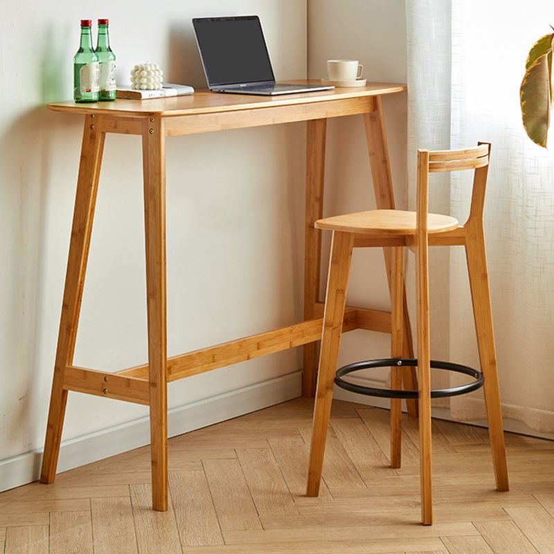 Contemporary Solid Wood Bar Stool Indoor Bar Stools with Wood Seat and Footrest Clearhalo 'Bar Furniture' 'Bar Stools' 'bar_stools' 'furn' 'furn_bar_stools' 'furniture_bar_stools' 'Kitchen & Dining Furniture' 'kitchen&dining_furn' 'kitchen' 'kitchen_furn' Furniture' 1200x1200_b00c8906-e9e1-4f88-8a20-6b205bb8017d