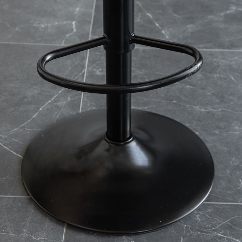 1 Pcs Scandinavian Adjustable Height Counter Stools Leather Iron Bar Stools with Footrest Clearhalo 'Bar Furniture' 'Bar Stools' 'bar_stools' 'furn' 'furn_bar_stools' 'furniture_bar_stools' 'Kitchen & Dining Furniture' 'kitchen&dining_furn' 'kitchen' 'kitchen_furn' Furniture' 1200x1200_b00e1ce2-91f0-45d2-a652-d12746b94138