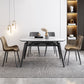 Contemporary Extendable Sintered Stone Table Round Shape Standard Dining Table for Kitchen Clearhalo ' dining_table' 'Dining Tables & Seating' 'Dining Tables' 'furn' 'furn_dining_table' 'Furniture' 'furniture_dining_table' 'Kitchen & Dining Furniture' 'kitchen&dining_furn' 'kitchen' 'kitchen_dining_table' 1200x1200_b00ff78d-4382-4d91-9fc7-6b9f5a801333