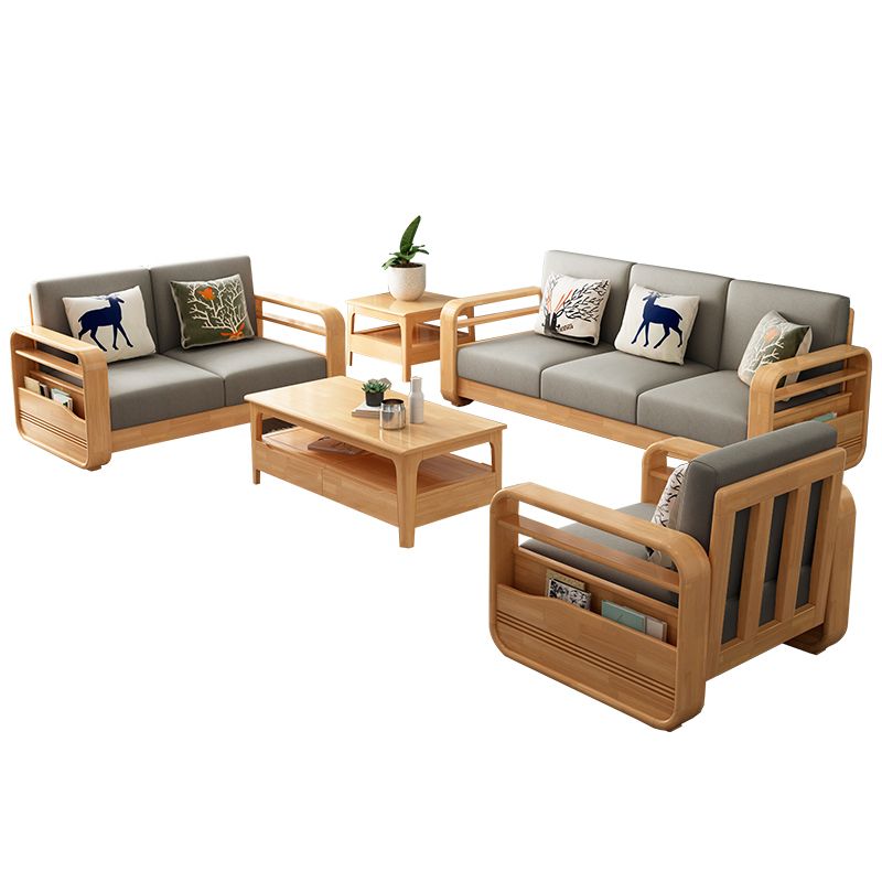 Sezioni di stoccaggio reversibili in tessuto di divano sezionale contemporaneo