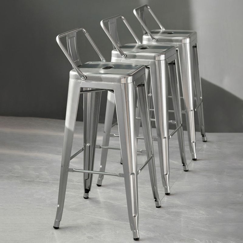 Industrial Style Armless Barstool Iron Frame Counter Stools for Coffee Shop Clearhalo 'Bar Furniture' 'Bar Stools' 'bar_stools' 'furn' 'furn_bar_stools' 'furniture_bar_stools' 'Kitchen & Dining Furniture' 'kitchen&dining_furn' 'kitchen' 'kitchen_furn' Furniture' 1200x1200_b0166cb2-b268-4734-a19e-d6e307a42b2a