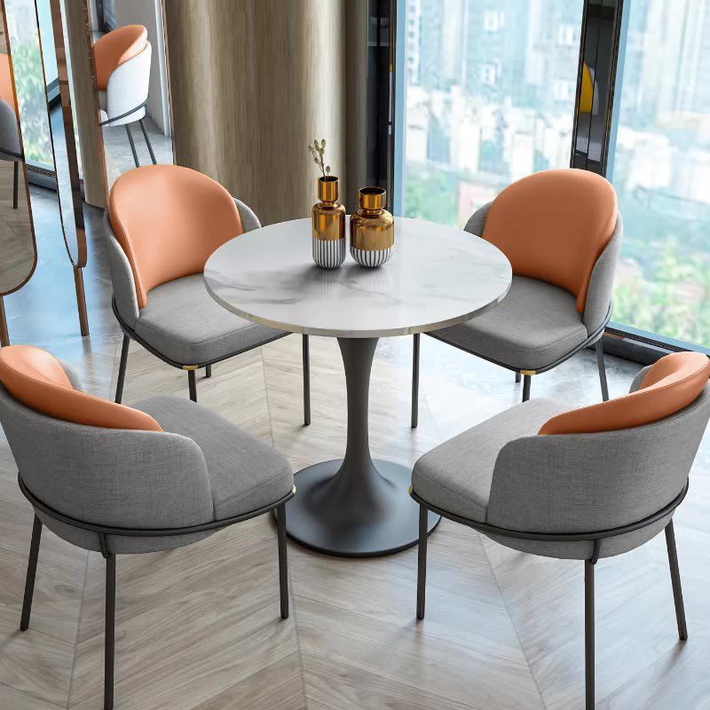 Set da pranzo in pietra sinterizzato moderno set da pranzo 1/2/4/5 pezzi