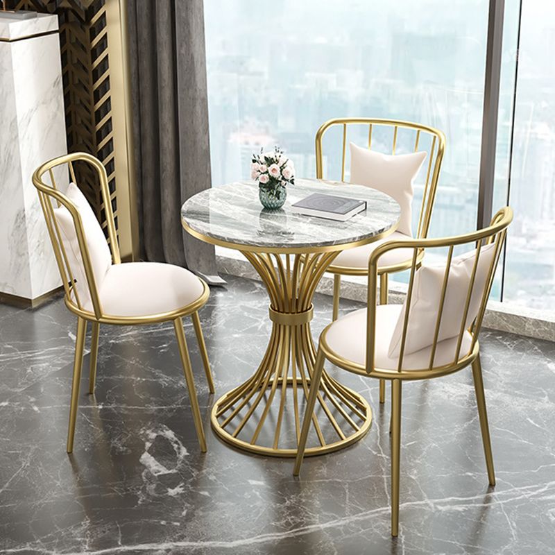 Modern Style Sintered Stone Dining Table Round Pedestal Table for Dinning Room Clearhalo ' dining_table' 'Dining Tables & Seating' 'Dining Tables' 'Furniture' 'furniture_dining_table' 'Kitchen & Dining Furniture' 'kitchen&dining_furn' 'kitchen' 'kitchen_dining_table' 1200x1200_b0187c67-92ef-489b-a44d-d06b11a9bf7b