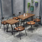 Industrial Metal Dining Table Furniture 1/2/3/5 Pieces Home Table and Chair Set Clearhalo 'Dining Room Sets' 'Dining Tables & Seating' 'dining_room_set' 'furn' 'furn_dining_room_set' 'Furniture' 'Kitchen & Dining Furniture' 1200x1200_b01908a4-d235-4d99-9c3c-31625867f176