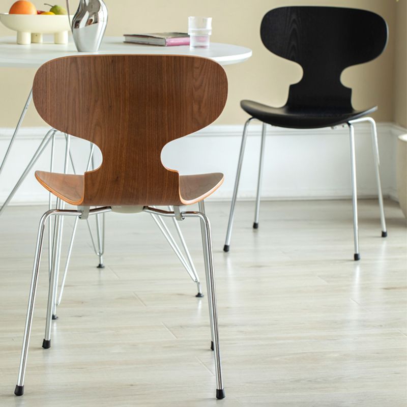 Industrial Style Metal Dining Chair Kitchen Dining Armless Side Chairs Clearhalo ' kitchen&dining_furn' 'Dining Chairs' 'Dining Tables & Seating' 'dining_chair' 'furn' 'furn_dining_chair' 'Furniture' 'furniture_dining_chair' 'Kitchen & Dining Furniture' 'kitchen' 1200x1200_b01955ff-fe43-4946-86d0-efe481303b5d
